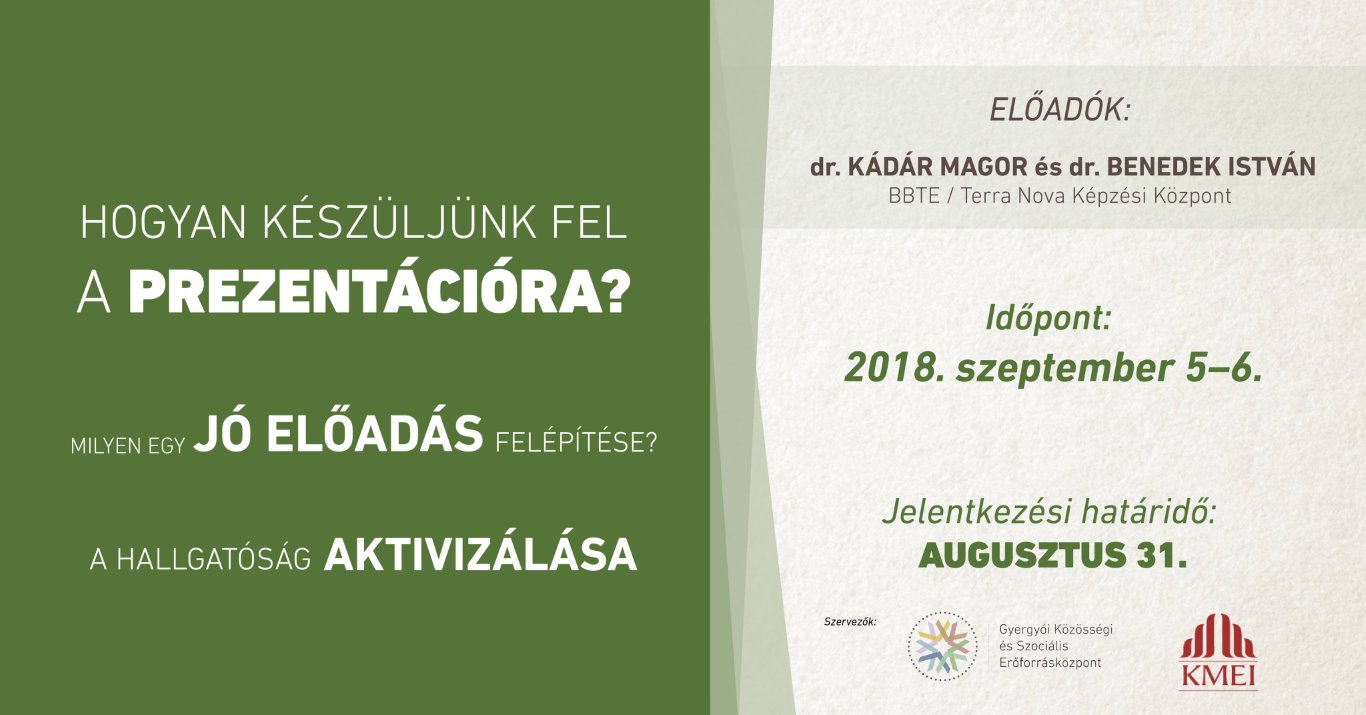 Előadástechnika képzés: Hogyan legyünk jó előadók?